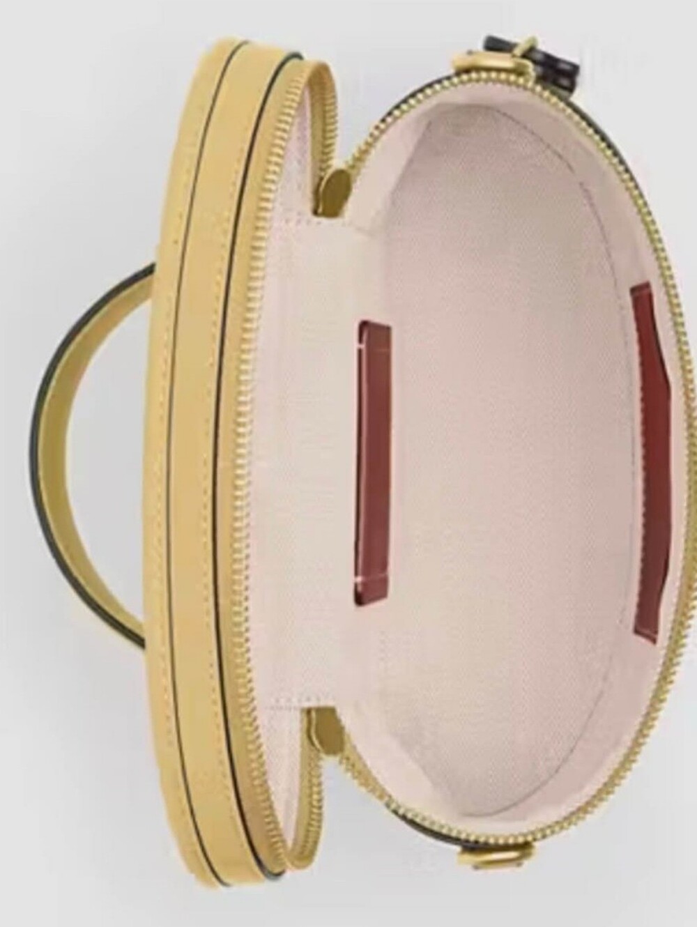 COACH Trail Bag GloveTanned Leather Crossbody Shoulder Butter Yellow CBG93 New - Picture 4 of 10